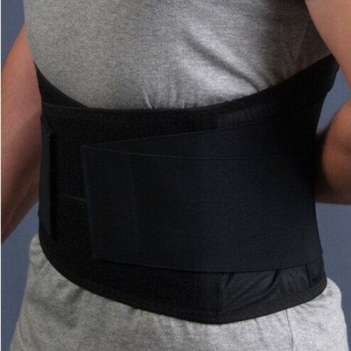 Fixation belt for the lower back with osteochondrosis